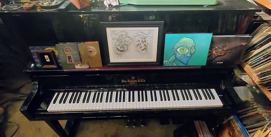 Knabe upright baby grand piano